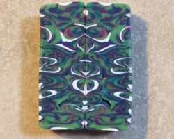 Sliced in half for a perfect mirror